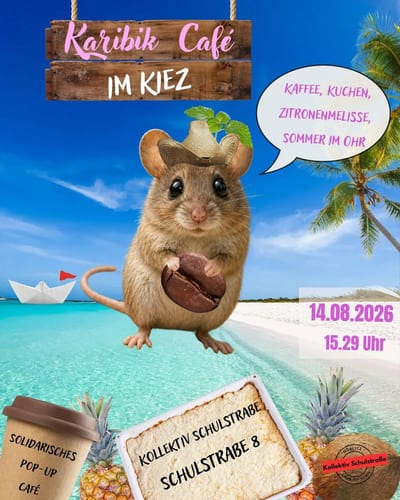 solidarischen Karibik-Kaffee- Ausschank